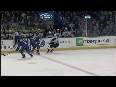 Brad Marchand's two nice goals vs St. Louis 2/22/12