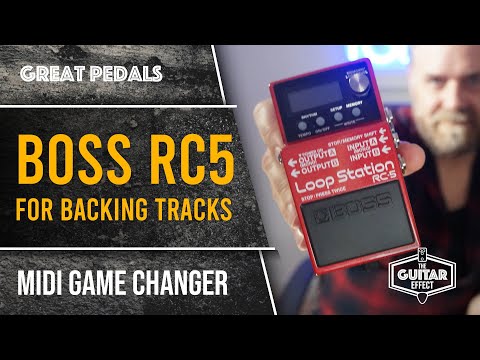 Boss RC5. Using a looper for backing tracks with a band.