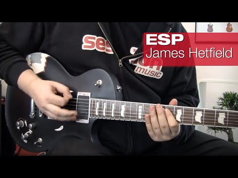 2010 ESP Truckster James Hetfield Signature Distressed Black Satin | OHSC image 21