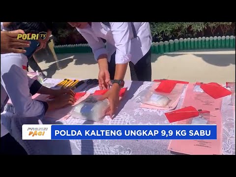 POLDA KALTENG UNGKAP PEREDARAN 9,9 KG SABU