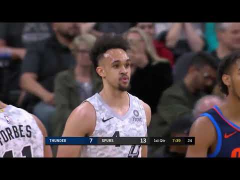 What A Move  Derrick White vs Thunder 3.2.2019
