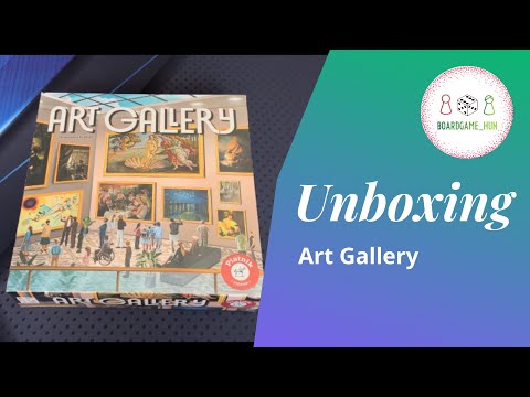 Art Gallery társasjáték dobozbontás - boardgame_hun