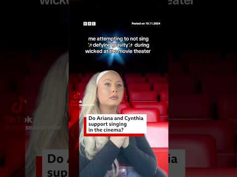 Video | Ariana and Cynthia on singing in cinemas. #WickedMovie #BBCNews