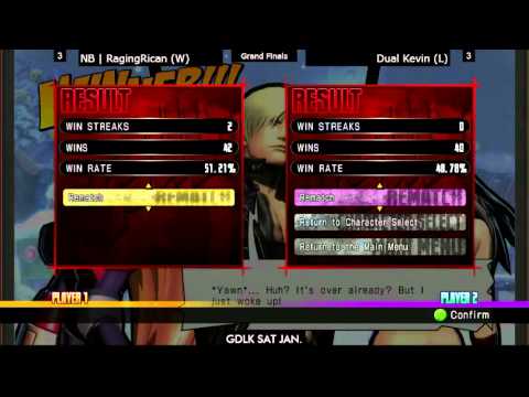 NB|RagingRican vs Dual Kevin, UMvC3 GF, First to 4