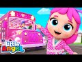 Wheels On The Bus Pink Party Edition Little Angel Kids Songs Nursery Rhymes