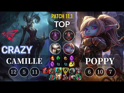 RW Crazy Camille vs Poppy Top - KR Patch 11.1