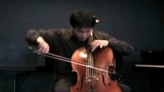 Luo Di plays Crumb cello solo sonata 3rd Movement