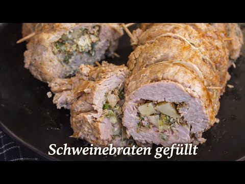 Gefüllter Schweinebraten | Gefülltes Schweinefilet | Feiertagsbraten #osterrezept #schweinebraten