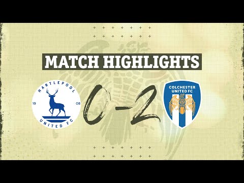 Hartlepool United v Colchester United highlights