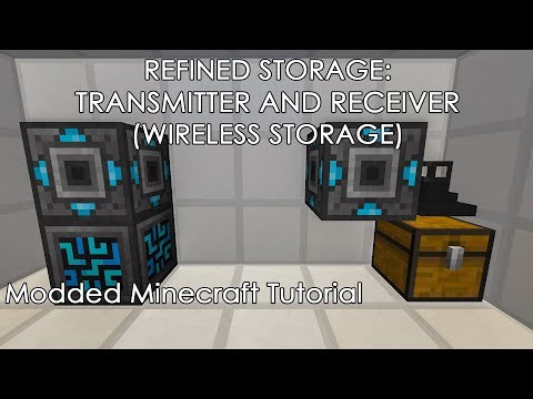Refined Storage - Network Transmitter / Receiver / Card | Wireless Tutorial