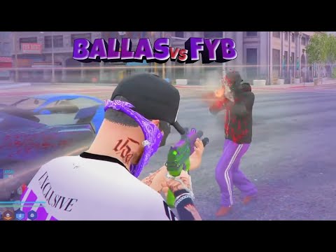 Siphon War 💜Ballas vs Fyb💜 😐 | Soulcity 2.0 Rp Highlights 