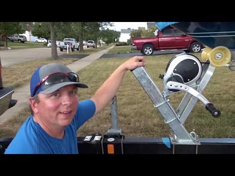 INSTALLING A NEW BOAT TRAILER WINCH POST AND WINCH