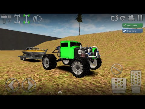 Mobil extreme dirt monster offroad ke hutan dan lumpur