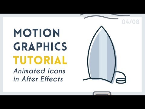 Intro to Motion Graphics Icons: Surfboard [4/8] | After Effects Tutorial