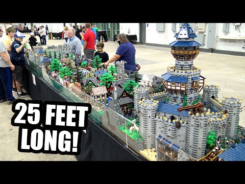 500,000 Pieces! Huge LEGO Castle Village with 1,000+ Minifigs