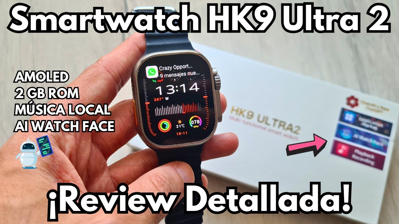 ¿La Joya de la Serie ULTRA? 😳 Smartwatch HK9 Ultra 2 ¡​Review COMPLETA!