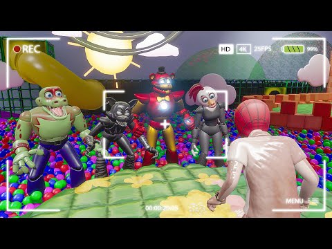 I Put HIDDEN Cameras and Spotted ALL AVENGERS ANIMATRONICS into DAYCARE! – FNAF Security Breach