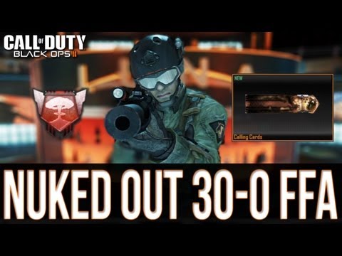 Black Ops 2 "NUKED OUT" Flawless 30-0 Nuclear Free For All on Plaza