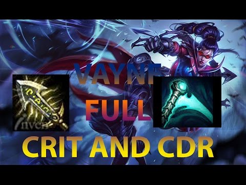 VAYNE FULL CRIT AND CDR OP???NEW META??
