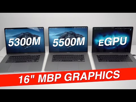16" MacBook Pro Graphics Review | 5300M vs 5500M vs eGPU Performance