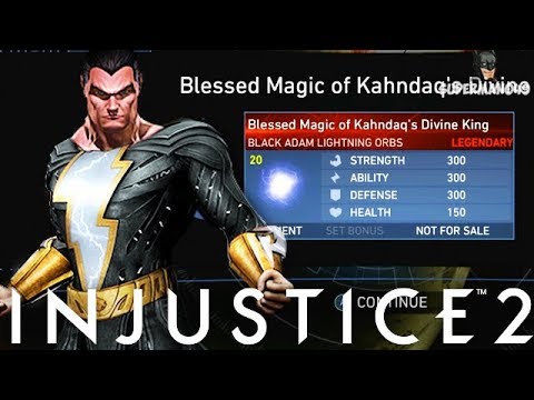 I Got The Black Adam LEGENDARY GEAR! - Injustice 2 "Black Adam" Legendary Gear Gameplay