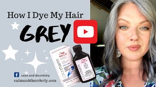 How I Dye My Hair Grey with Wella 050 Cooling Violet!!