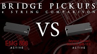 Video thumbnail for EMG 808 vs BLACKOUTS 8 - 8 String Active Bridge Pickup Guitar Tone Comparison / Review by Mike Stamper