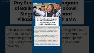 Roy Suryo Tuding Jokowi Palsukan Ijazah UGM, Singgung Alasan Gengsi saat Pilkada