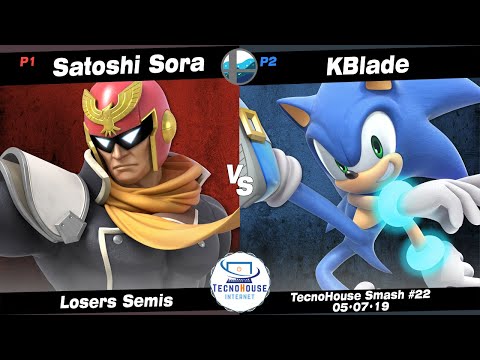 TecnoHouse #22: SS | Satoshi Sora (Captain Falcon) vs KBlade (Sonic) - Losers Semis