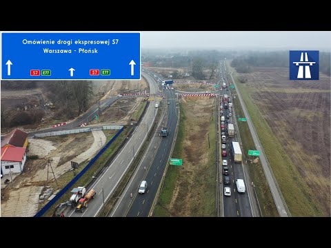 Overview of the S7 Warsaw - Płońsk expressway