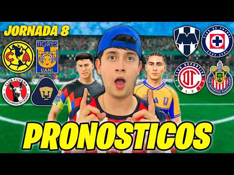 PREDICCIONES de la JORNADA 8 de LIGA MX según FC26