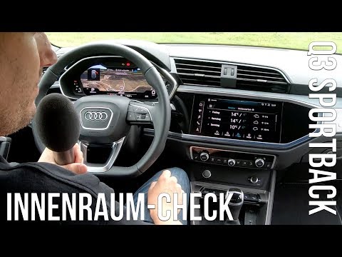 2020 Audi Q3 Sportback | Innenraum Check Inside Ablagen Infotainment Alexa Bedienungskonzept Kritik