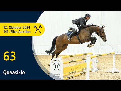 No. 63 Quaasi-Jo by Quincy Top - Ludwig von Bayern | 141. Verden Elite-Auction on October, 12th