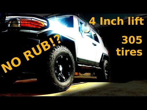 FJ Cruiser 3 inch lift on 305s