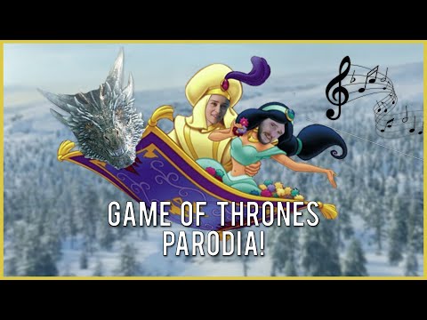 GAME OF THRONES 8x01 "WINTERFELL" [PARODIA] - JON E DAENERYS CANTANO "IL MONDO È MIO" DI ALADDIN