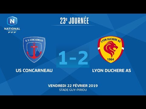 J23 : US Concarneau - Lyon Duchère AS (1-2), le résumé I National FFF 2018-2019