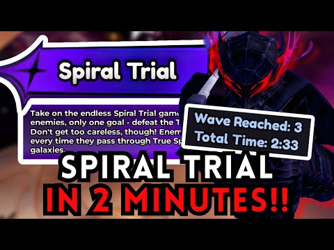EASILY BEAT -  "SPIRAL TRIAL" In 2 MINUTES!! 🌀 | Anime Last Stand