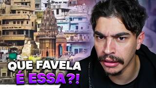 BISTECONE REAGINDO A DENTRO DE UMA FAVELA NA INDIA