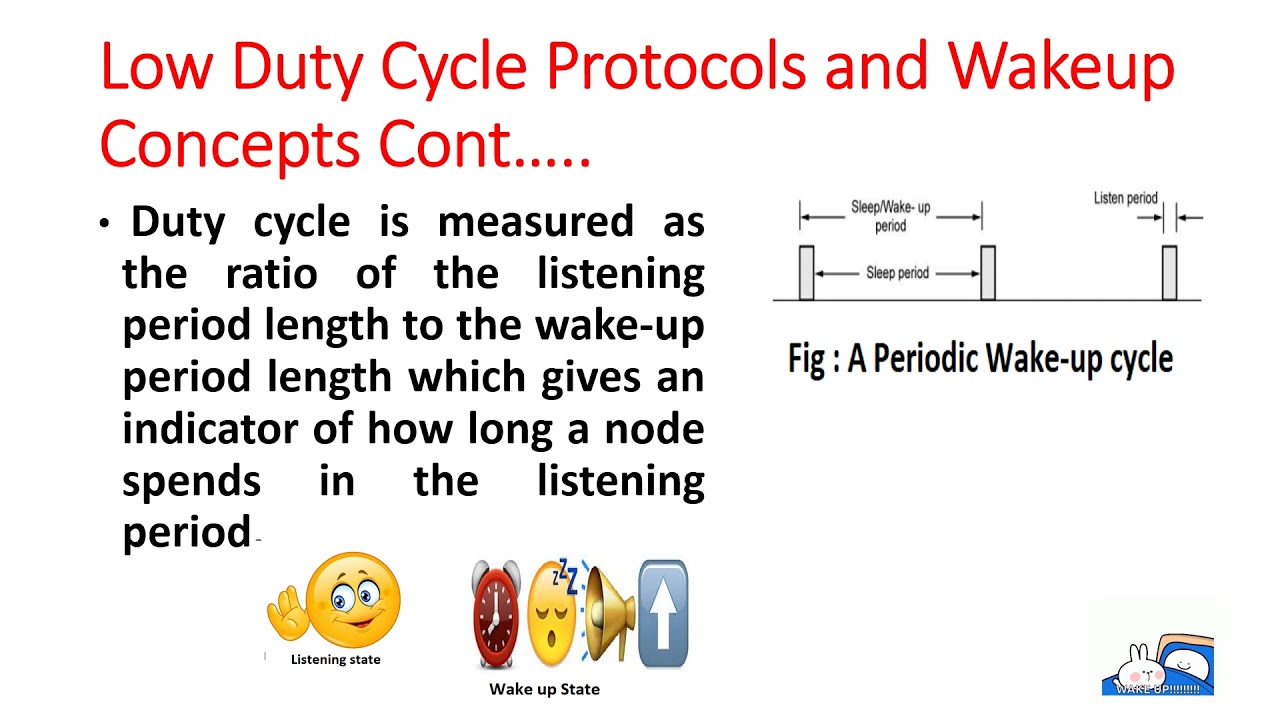 Low Duty Cycle Protocols and Wakeup Concepts in WSN