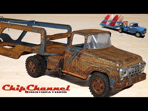 1960 Tonka Marine Service Boat Semi Truck Restoration