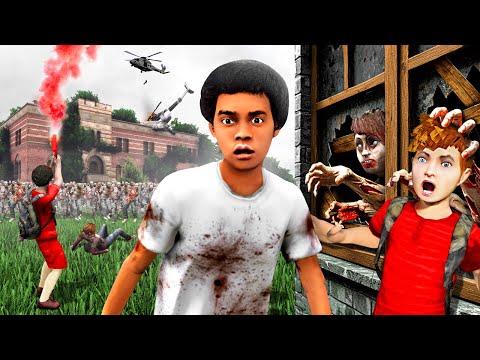 GTA 5 - ESCAPE the SCHOOL in a ZOMBIE Outbreak! (Kid Life)