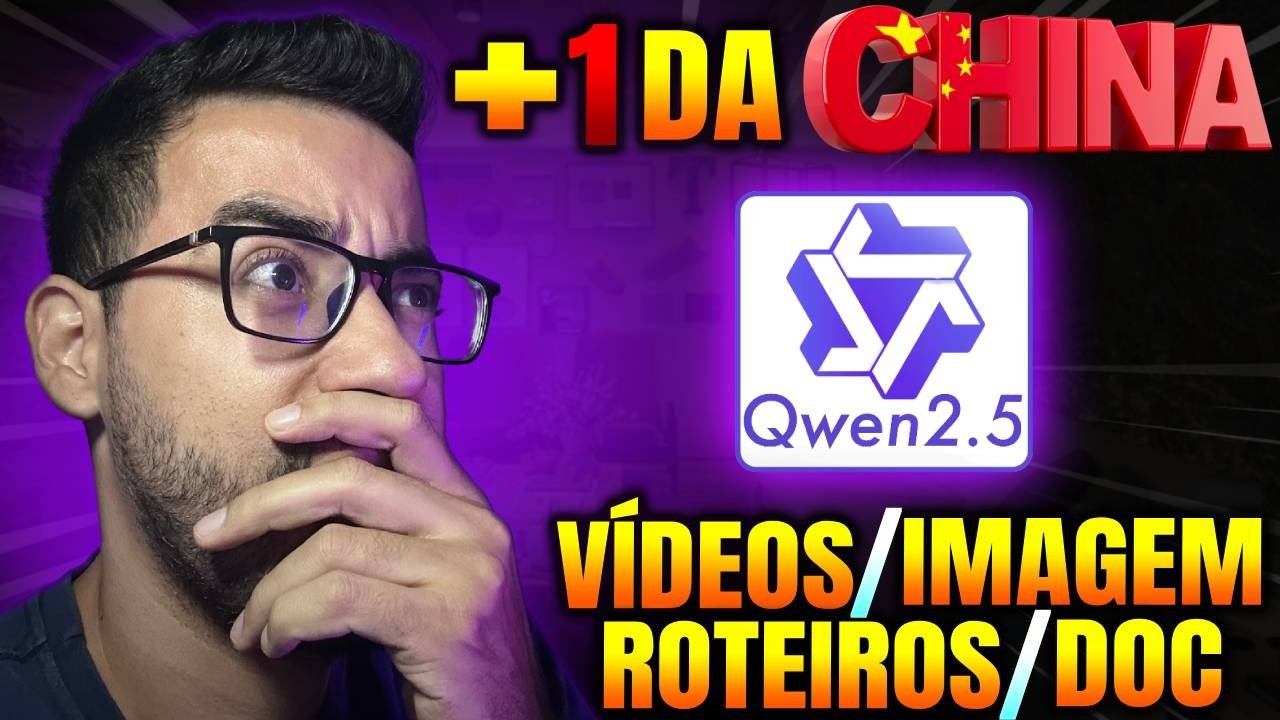 IA Chinesa QWEN 2.5 MAX que faz TUDO de Graça! (Cria Vídeos, Imagens e Documentos)