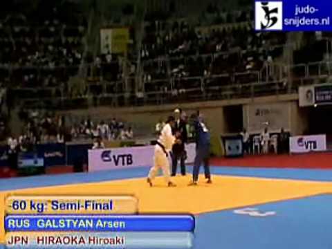 Judo 2009 Rio de Janeiro: Galstyan (RUS) - Hiraoka (JPN) [-60kg].