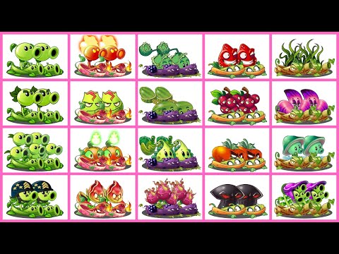 Random 20 Teams 4 Plants And VINE - Which Team Will Win? - Pvz 2 Team Plant vs Team Plant