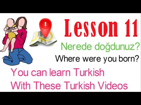Learn Turkish Through Turkish Lesson 11 - When were you born?