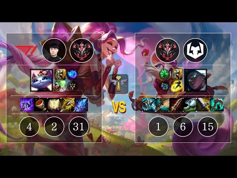 T1 Kuri Yuumi vs Do1u1u Senna Sup - KR GrandMaster Patch 10.11