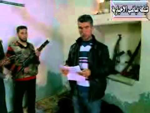 تأمين انشقاق المجند علي صالح حمود من مرتبات الفرقة التاسعة اللواء 43 الكتيبة 486 دفاع جوي من قبل كتيبة شهداء غباغب في درعا