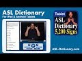 ASL Dictionary For IPad And Android Tablets