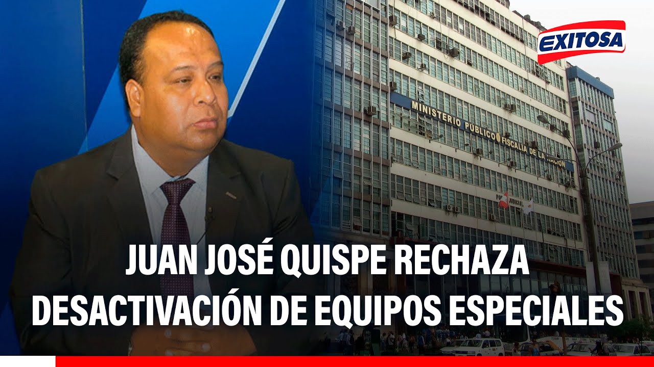 🔴🔵 Juan José Quispe rechaza desactivación de Equipos Especiales