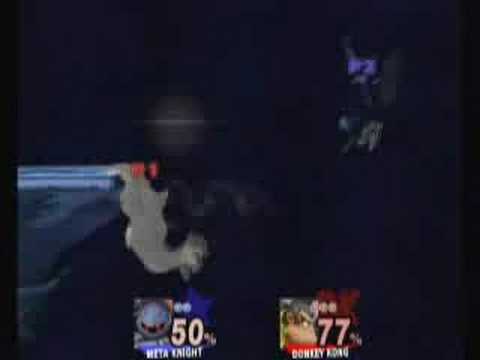 SSBB: DK (Konga) vs. Metaknight (Zenith)